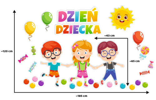 Dekoracja Dzień Dziecka (rozmiar XXL)