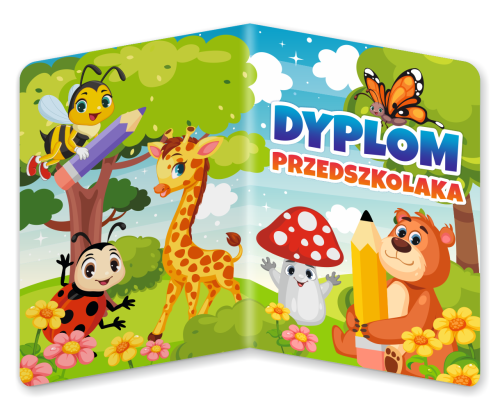 Dyplom: Przedszkolaka - wzór 2 (składany, format A5)