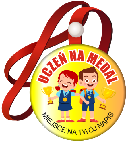 Medal na tasiemce: "Uczeń na medal" (wzór 3)