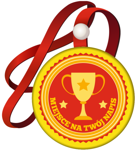 Medal na tasiemce: "Uniwersalny (wzór 1)" + twój napis