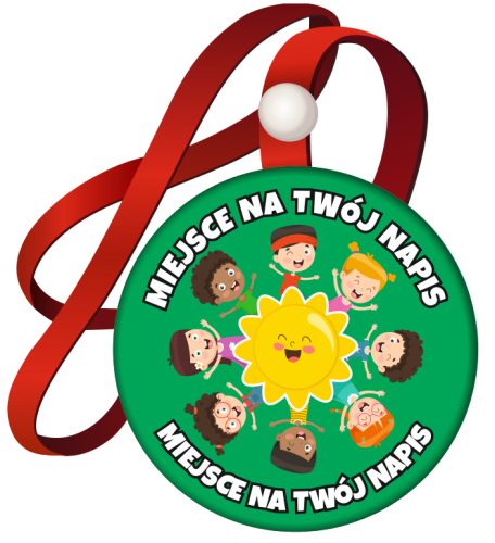 Medal na tasiemce: "Uniwersalny (wzór 8)" + twój napis