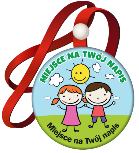 Medal na tasiemce: "Uniwersalny (wzór 3)" + twój napis