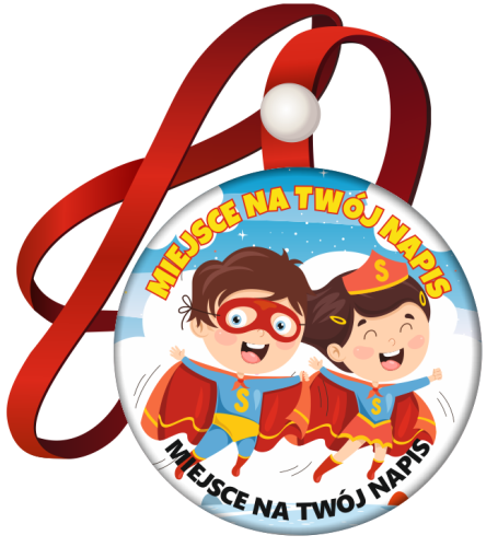 Medal na tasiemce: "Uniwersalny (wzór 10)" + twój napis