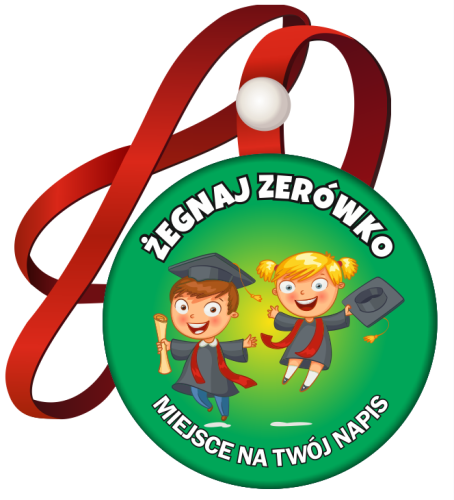 Medal na tasiemce: "Żegnaj Zerówko" (Dzieci) + nadruk