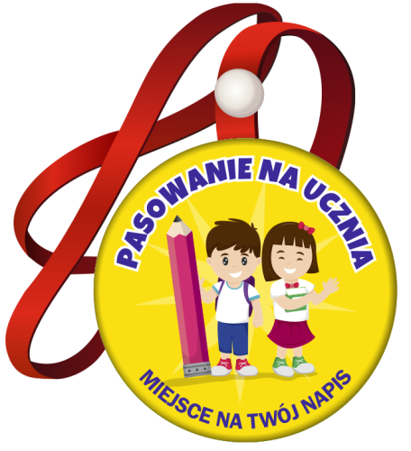 Medal: Pasowanie na Ucznia (Dzieci) + twój napis