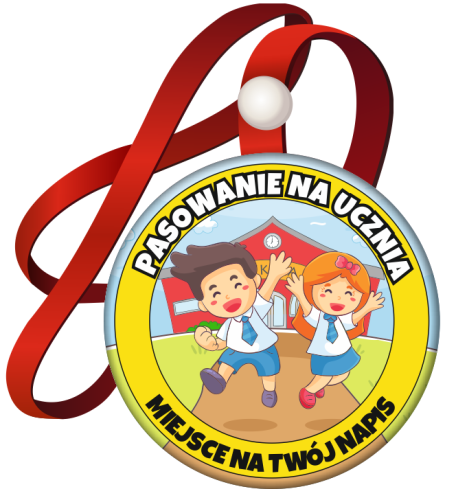 Medal: Pasowanie na Ucznia (Dzieci) + twój napis