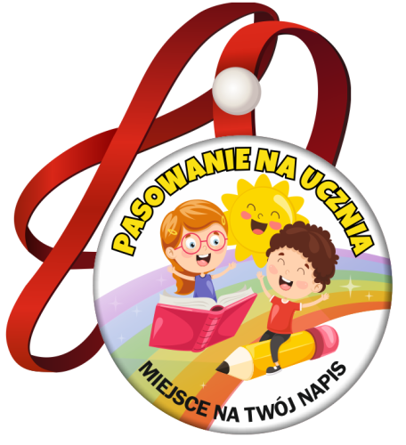 Medal: Pasowanie na Ucznia (Dzieci) + twój napis
