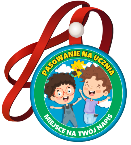 Medal: Pasowanie na Ucznia (Dzieci) + twój napis