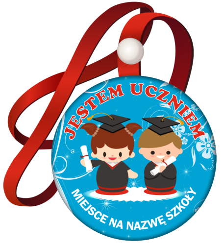 Medal: Jestem Uczniem (Dzieci 2) + nazwa szkoły
