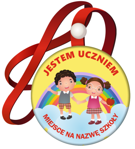 Medal: Jestem Uczniem (Dzieci) + nazwa szkoły