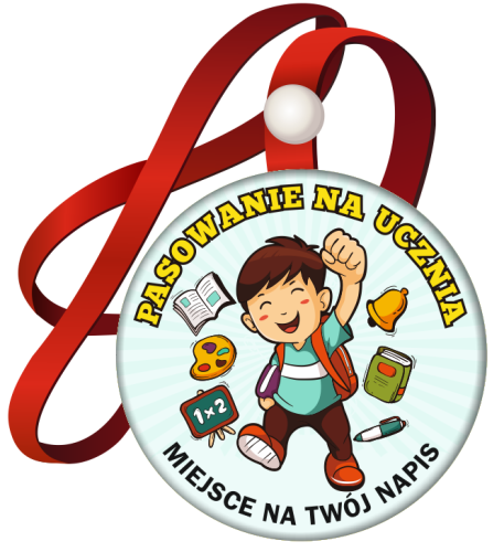 Medal: Pasowanie na Ucznia (Chłopiec) + twój napis