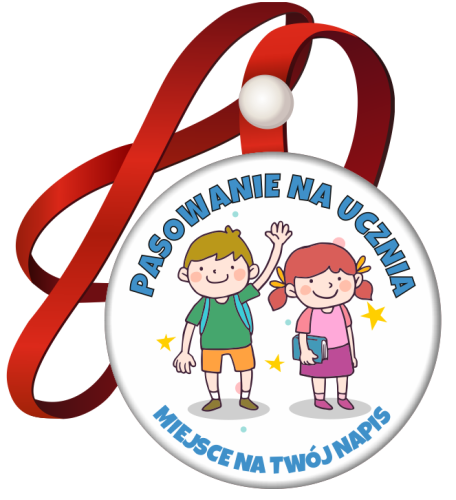 Medal: Pasowanie na Ucznia (Dzieci) + twój napis