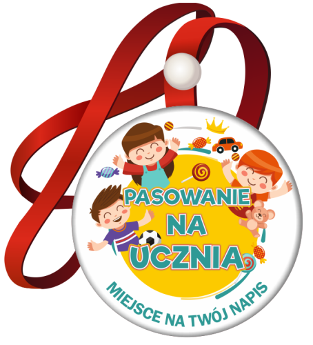 Medal: Pasowanie na Ucznia (wzór 38) + nazwa szkoły