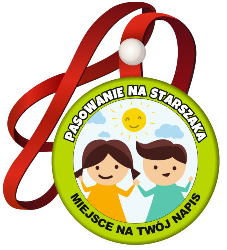 Medal: Pasowanie na Starszaka (wzór 1) + miejsce na twój napis