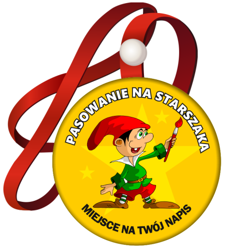 Medal: Pasowanie na Starszaka (wzór 30) + miejsce na twój napis