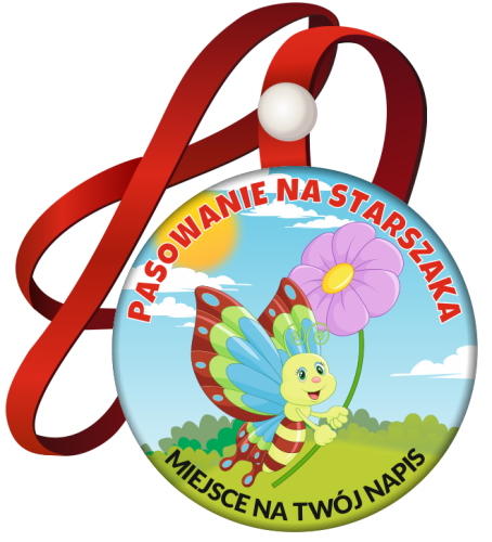 Medal: Pasowanie na Starszaka (wzór 6) + miejsce na twój napis