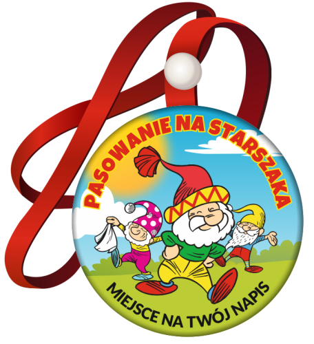 Medal: Pasowanie na Starszaka (wzór 5) + miejsce na twój napis