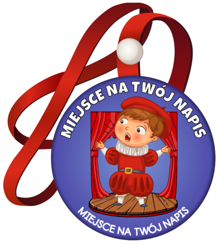 Medal na tasiemce: "Recytacja" + nadruk