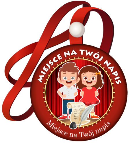 Medal na tasiemce: "Recytacja" (wzór 3) + napisy