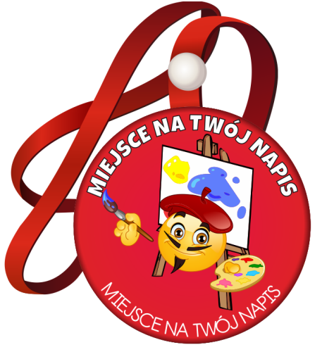 Medal na tasiemce: "Plastyczny" + nadruk