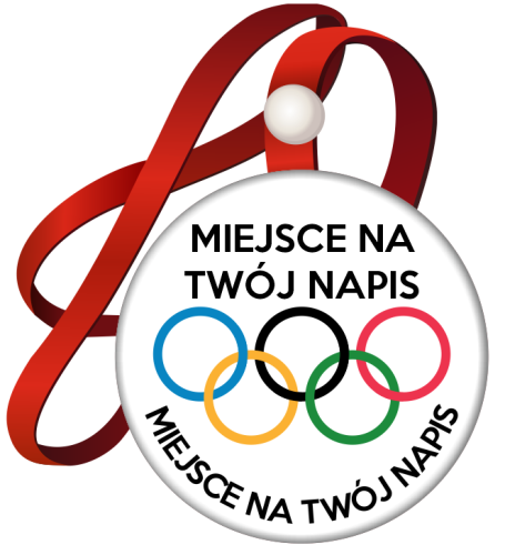 Medal na tasiemce: "Olimpiada" + nadruk