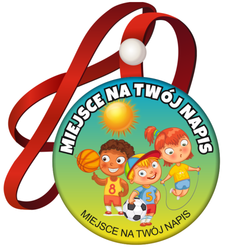 Medal na tasiemce: "Mistrz Sportu" + nadruk