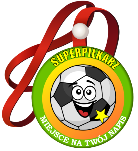 Medal na tasiemce: "Superpiłkarz" + nadruk