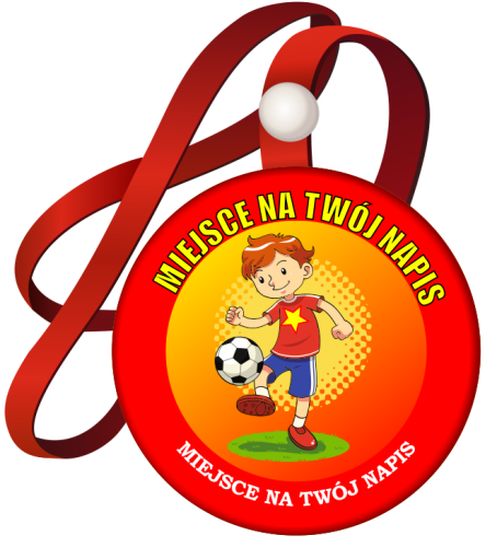 Medal na tasiemce: "Piłkarz" + nadruk