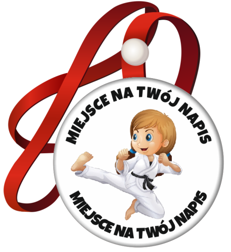 Medal na tasiemce: "Karate" (wzór 2) + nadruk