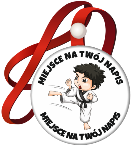 Medal na tasiemce: "Karate" (wzór 1) + nadruk