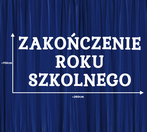 Dekoracja napis: ZAKOŃCZENIE ROKU SZKOLNEGO (DUŻE WYCIĘTE LITERY)
