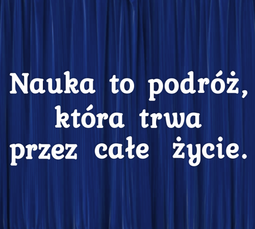 Dekoracja cytat - wzór 1 (DUŻE WYCIĘTE LITERY)