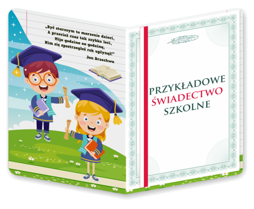 Dyplom: Ukończenia klasy 2 (składany, format A4)