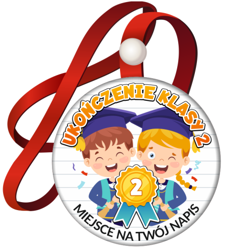 Medal na tasiemce: "Ukończenia klasy 2" (wzór 5)