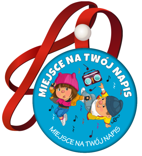 Medal na tasiemce: "Taneczny"(wzór 1)" + napisy