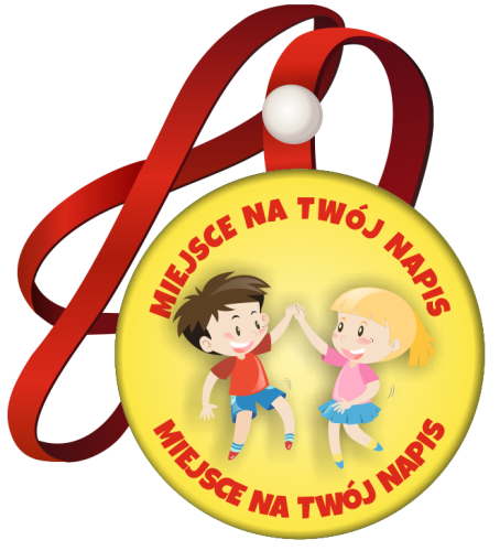 Medal na tasiemce: "Taneczny"(wzór 3)" + napisy