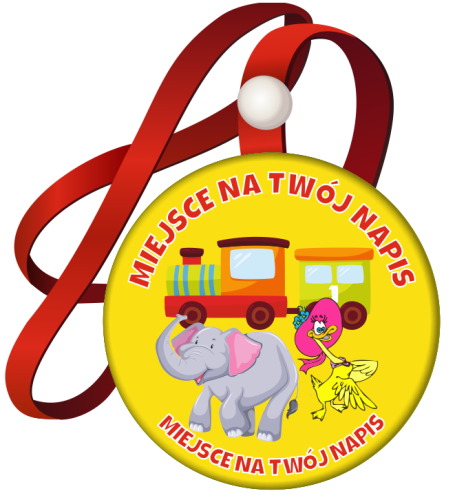 Medal na tasiemce: "Konkurs recytatorski" + nadruk