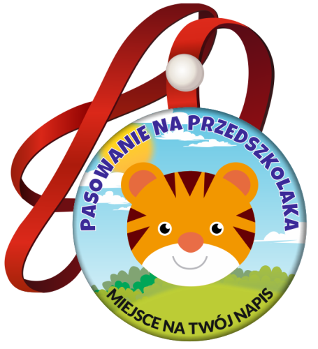 Medal: Pasowanie na Przedszkolaka (Tygrys) + nazwa przedszkola