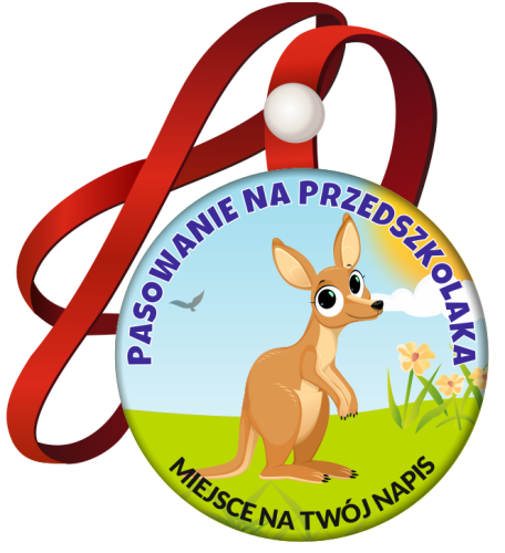 Medal: Pasowanie na Przedszkolaka (Kangur) + twój napis