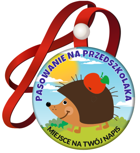 Medal: Pasowanie na Przedszkolaka (Jeżyk) + nazwa przedszkola