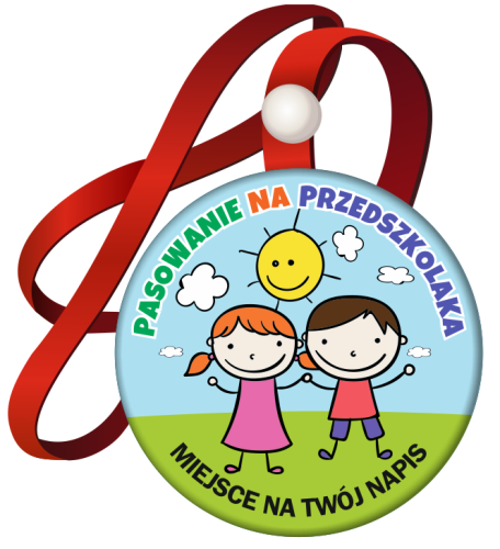 Medal: Pasowanie na Przedszkolaka (Dzieci) + nazwa przedszkola