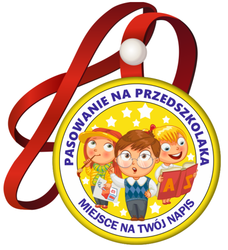 Medal: Pasowanie na Przedszkolaka (Dzieci 1) + nazwa przedszkola