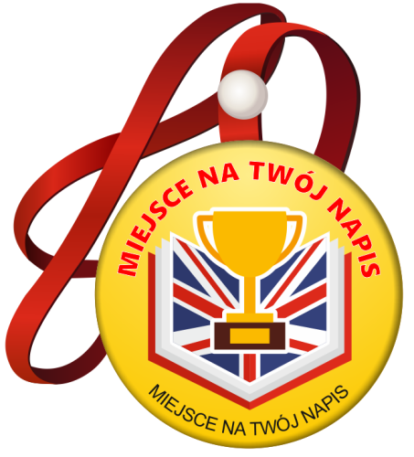Medal na tasiemce: Język angielski (Puchar) + nadruk