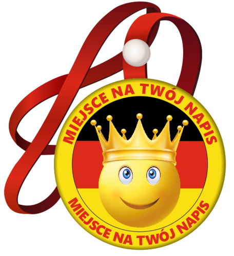 Medal na tasiemce: Język niemiecki (Buźka) + nadruk