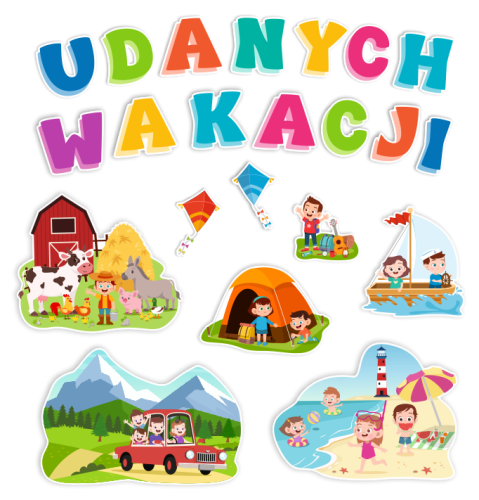 Dekoracja wakacyjna - Udanych Wakacji (jednostronna)