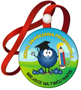 Medal na tasiemce: "Ukończenia przedszkola" (wzór 34) + nadruk  