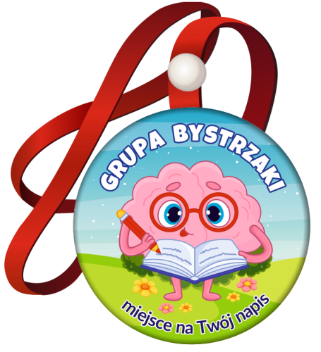 Medal na tasiemce: "Przedszkolaka - GRUPA BYSTRZAKI" + Twój napis