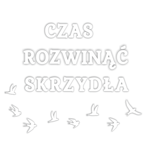 dekoracja czas rozwinąć skrzydła koniec roku