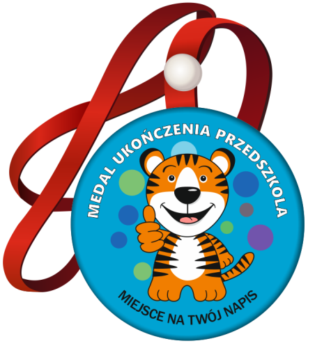 Medal na tasiemce: "Ukończenia przedszkola" (wzór 20) + nadruk