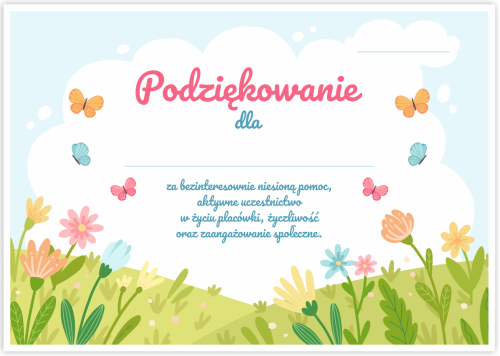 Dyplom: Podziękowania - Uniwersalne (wzór 26)